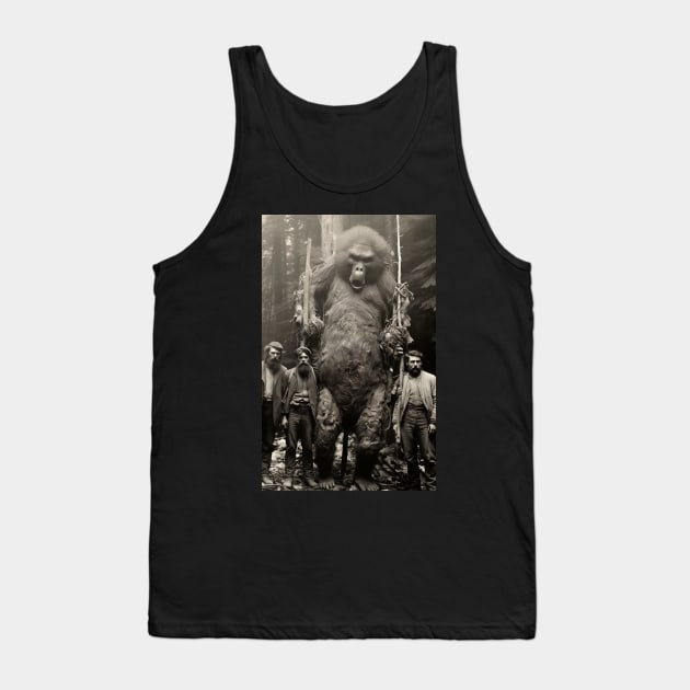 Big Monkey With Three Hunters Tank Top by Maverick Media